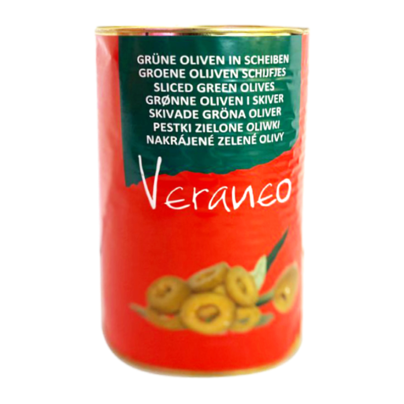 Veraneo Oliven grün in Scheiben
