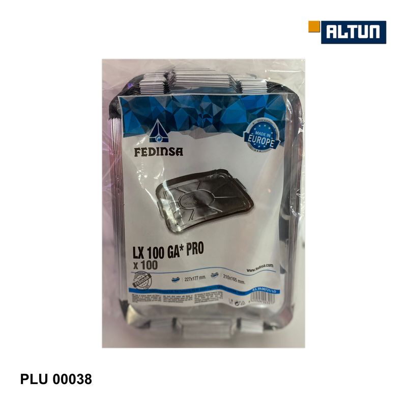 Deckel für Alu Menüteller 100 St.