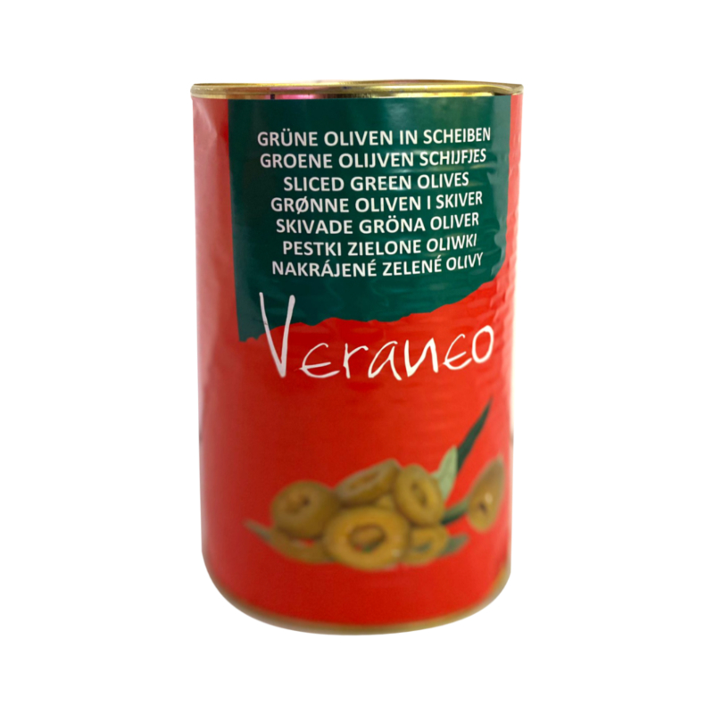Veraneo Oliven grün in Scheiben