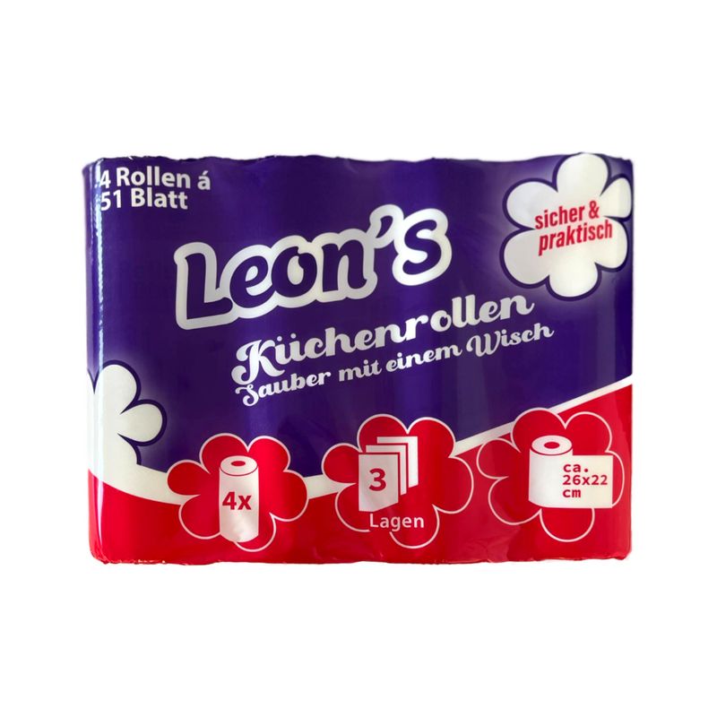 Küchenrollen 4 Rollen 51 Blatt