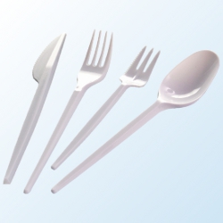 Plastik Löffel weiß 100 St.