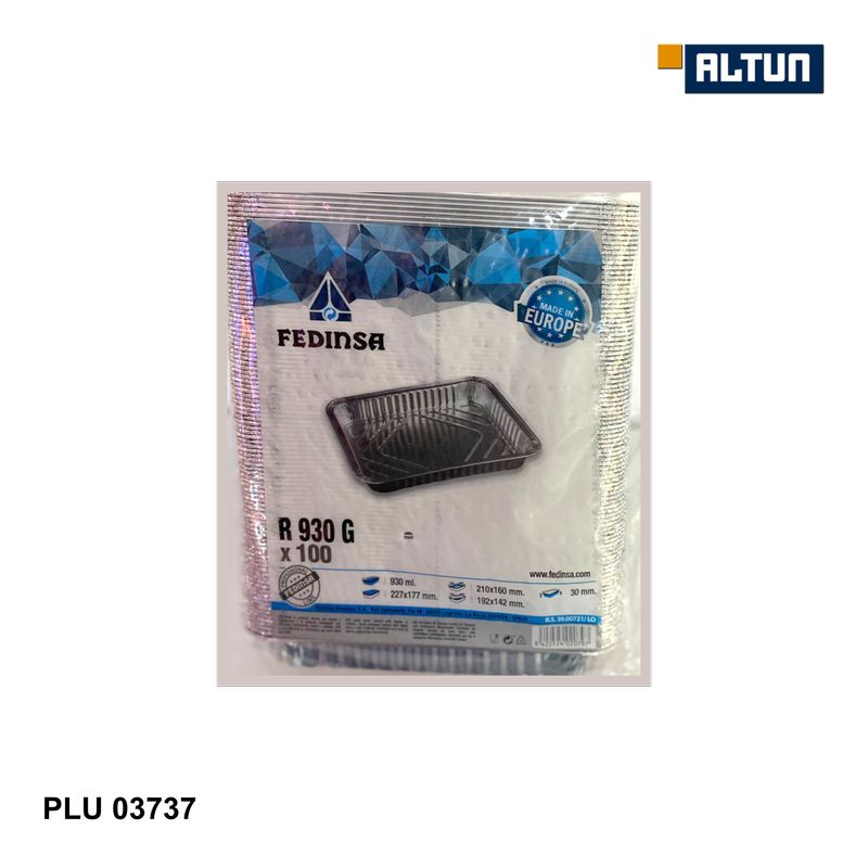 Alu-Menüteller Ungeteilt 100 St.