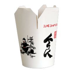 China-Box, schw.-weiß, 26oz=770 ml