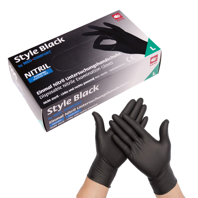 Nitril-Handschuhe (L) Schw.100 St.