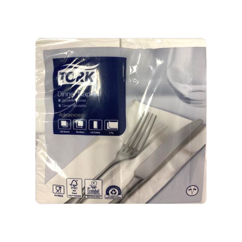 Tork Dinner Servietten Weiß 150 St.