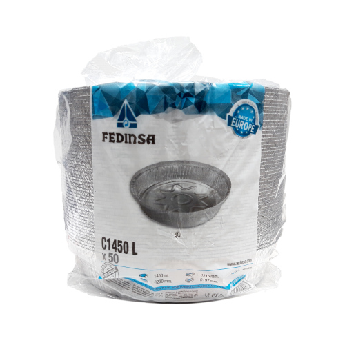 Alu-Schale Rund 23cm 50 St.