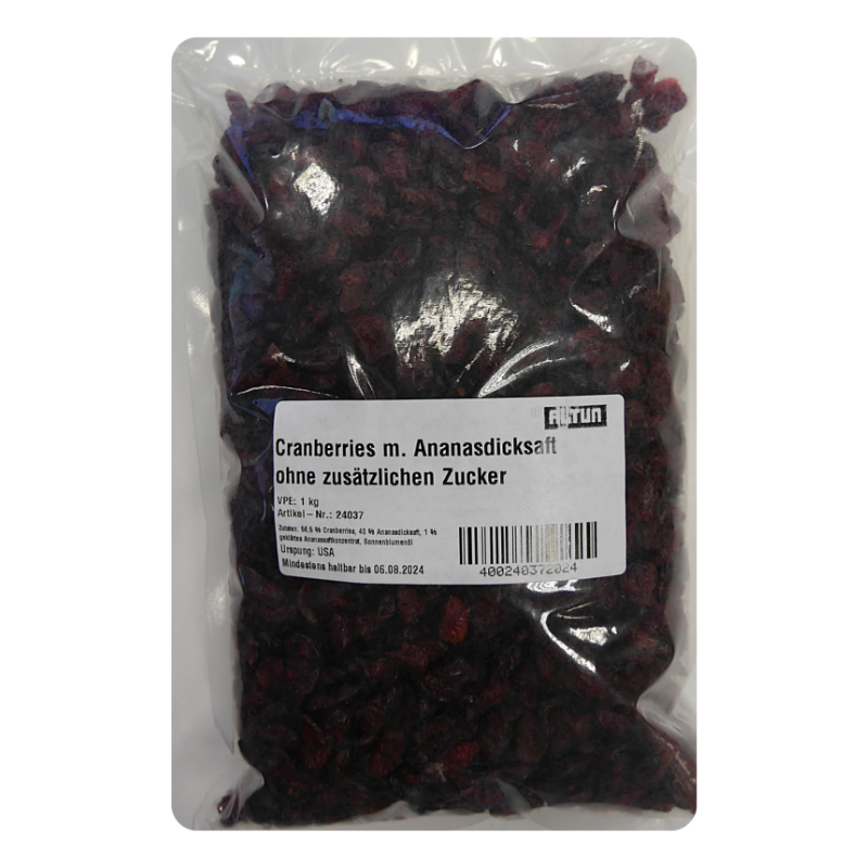 Cranberries mit Ananasdicksaft 1kg