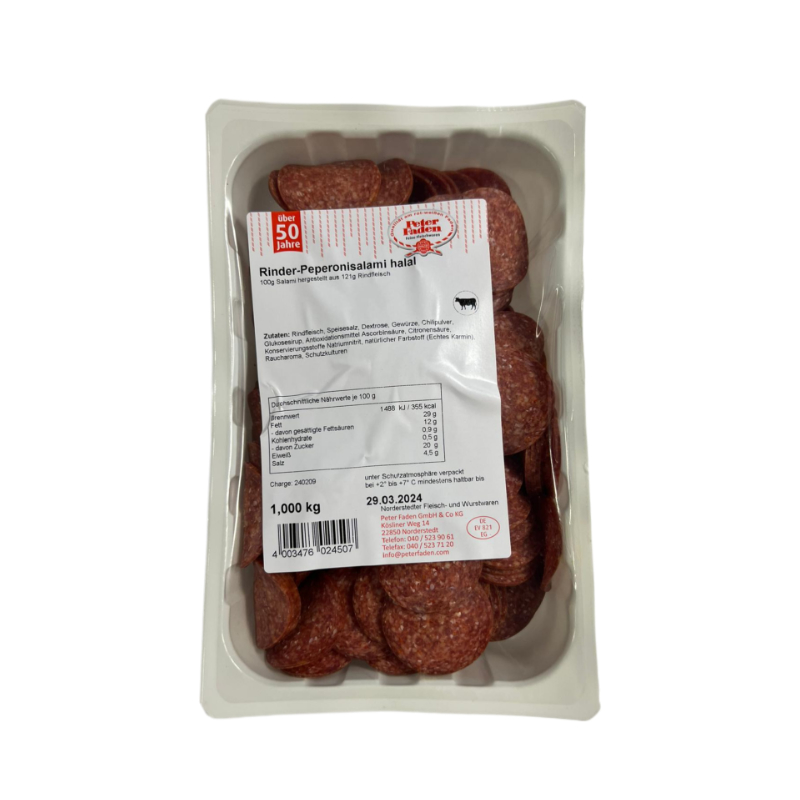 Rinder-Peperonisalami Kal.40 1kg